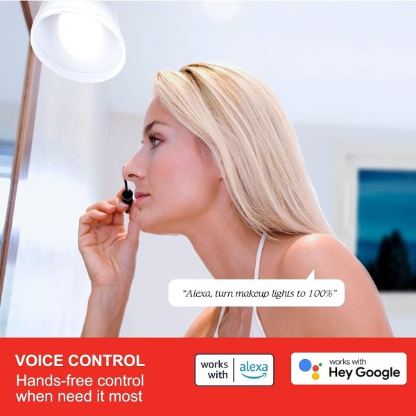 Sengled Alexa WiFi Light Bulb - Smart Bulbs That Work with Alexa/Google Assistant, A19 Daylight (5000K) - No Hub Required, 800LM 60W High CRI)60 Equivalent, 4 Count (Pack of 1) - Image 4